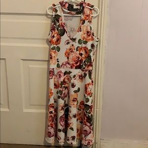 Whit floral dress